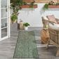 Nourison Horizon HOZ02 Green 2" x 6" Indoor/Outdoor Runner, , large