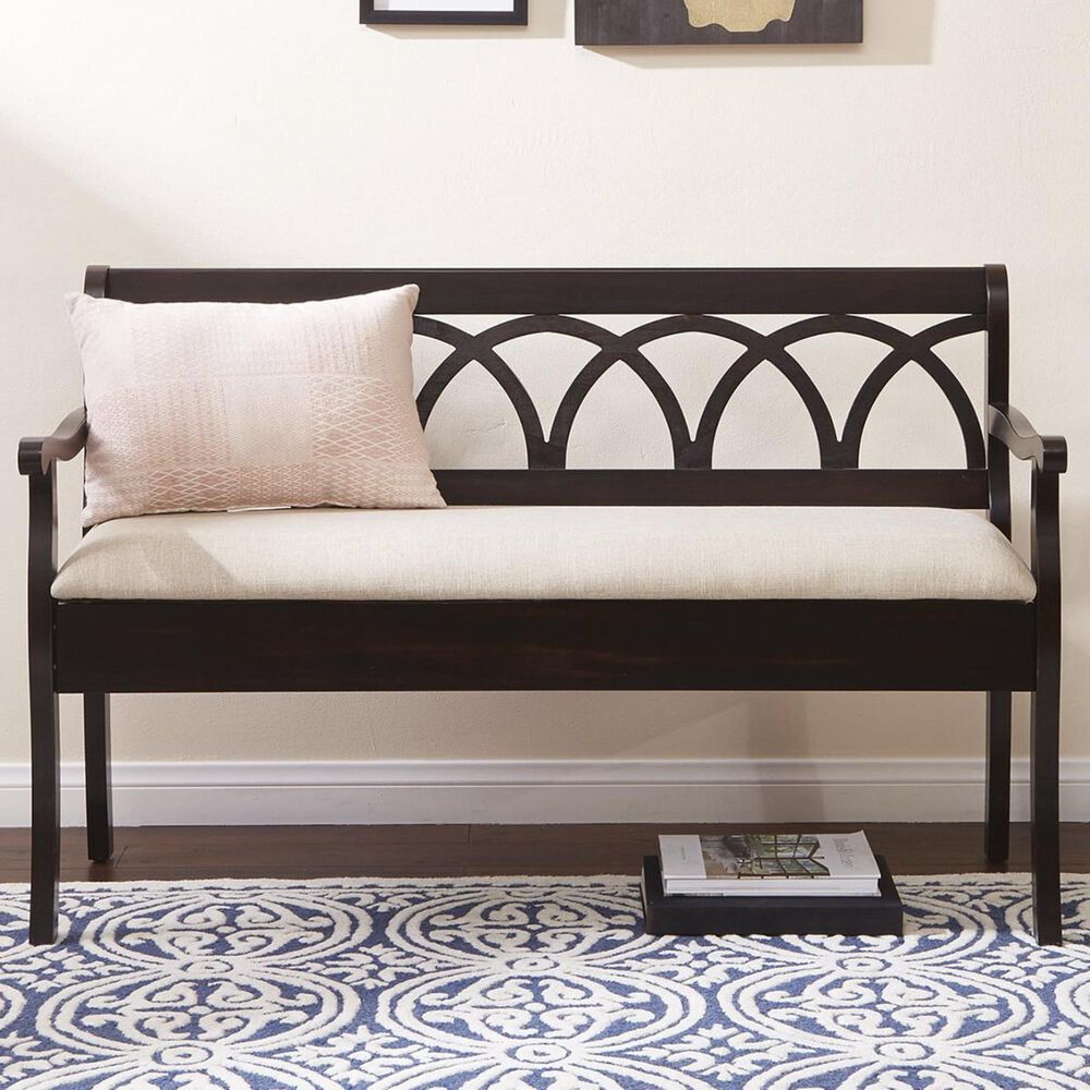 OSP Home Coventry Storage Bench in Black, , large
