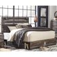 Ashley Drystan King Storage Bed with 4 Drawers in Brown Rustic, , large