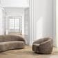 Eichholtz Amore Swivel Chair in Avelin Brown, , large