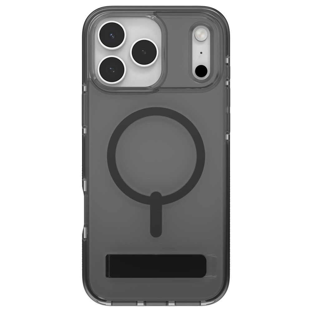 Zagg Santa Cruz Snap for MagSafe Clear Phone Case with Stand for iPhone 17 Pro Max in Midnight Black, , large