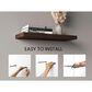 Hearth and Haven Ecco32" Floating Wall Shelf with Space-Saving Design in Dark Oak (Set of 2), , large