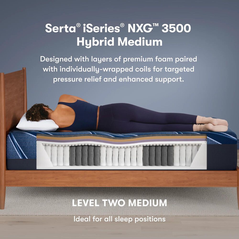 Serta iSeries NXG 3500 Hybrid Medium Full Mattress, , large