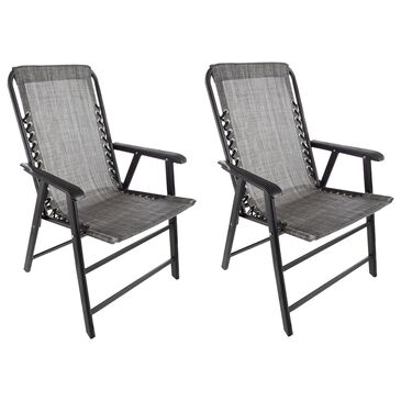 Timberlake Folding Camping Chair in Gray (Set of 2), , large