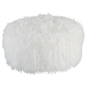 Ashley Galice Oversized Accent Ottoman in White, , large