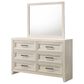 Crown Mark Lorraine 3 Piece King Panel Bedroom Set in White, , large