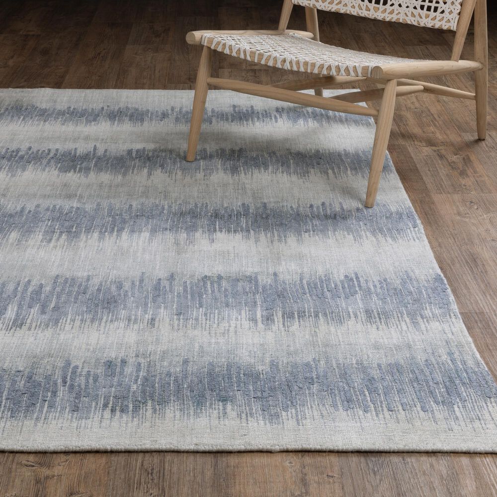 Oriental Weavers Clarke CLA06 Blue and Ivory 6&#39; x 9&#39;Area Rug, , large