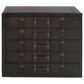 Maple and Jade 5-Drawer Room Chest with Stud and Buckle Detail in Black, , large