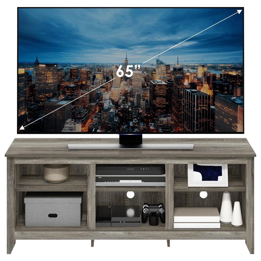 HOMLUX 60" TV Stand in French Oak Grey, , large