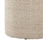 LumiSource Tahoe 17" Storage Ottoman with Mango Wood Top in Beige, , large
