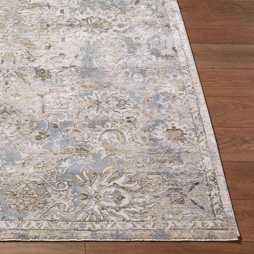 Surya Brunswick Light Gray, Medium Brown, Cream, Mustard, Charcoal and Light Brown 2&#39;7&quot; x 7&#39;3&quot; Runner, , large