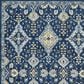 Safavieh Evoke EVK224A 5"1" x 7"6" Royal and Ivory Area Rug, , large
