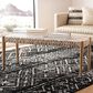 Safavieh Bandelier Bench with Off White Leather in Natural, , large