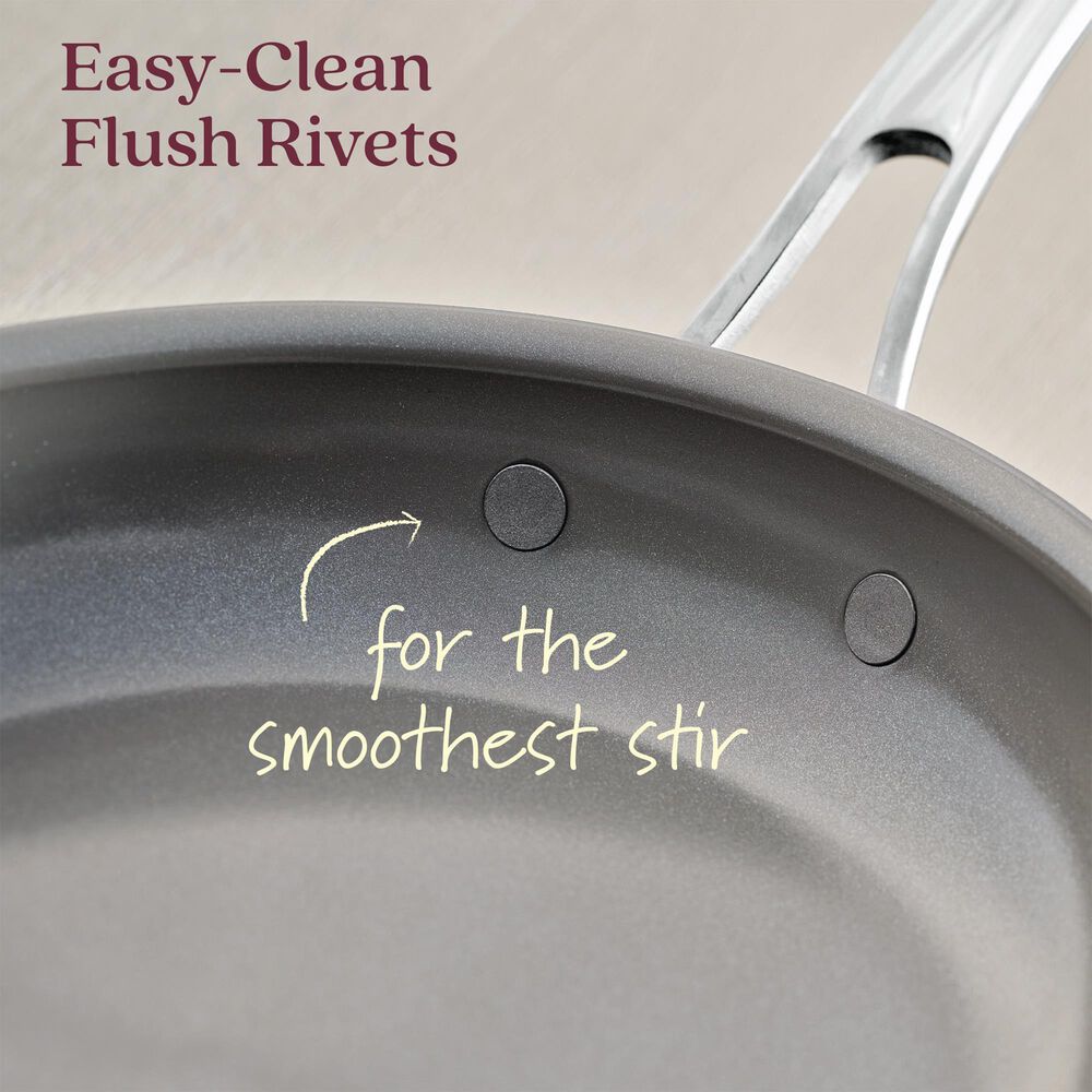 Anolon 3-Piece Nonstick Ceramic Frying Pan Set in Stainless Steel, , large