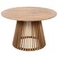 Hearth and Haven Outdoor Round Dining Table in Light Teak - Table Only, , large