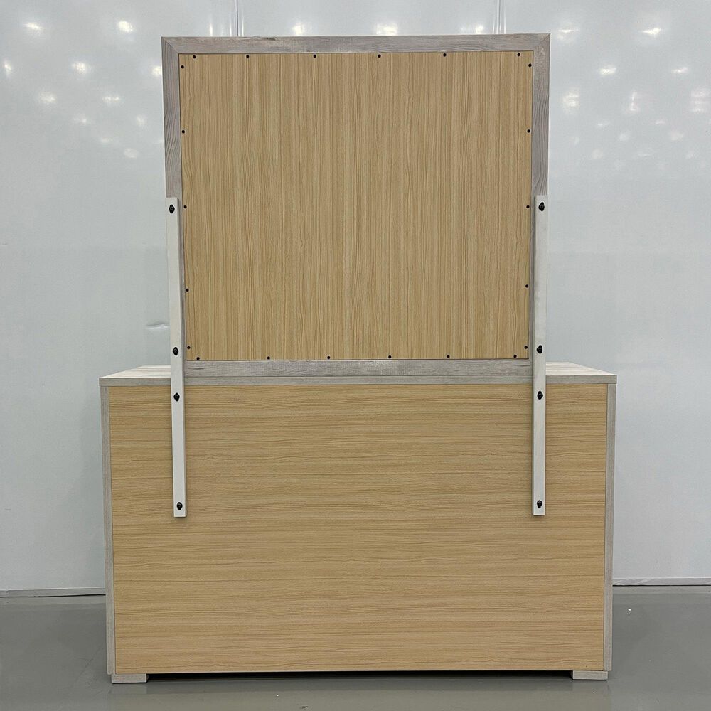 Mayberry Hill San Matteo 5-Piece Twin Bedroom Set in Ash Grey and White, , large