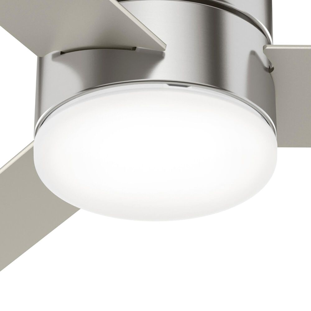 Hunter Minimus 52&quot; Ceiling Fan with LED Lights in Brushed Nickel, , large