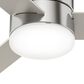 Hunter Minimus 52" Ceiling Fan with LED Lights in Brushed Nickel, , large
