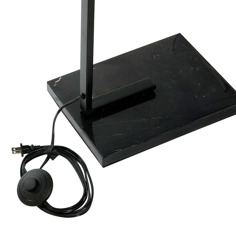 Maple and Jade Industrial Floor Lamp in Black, , large