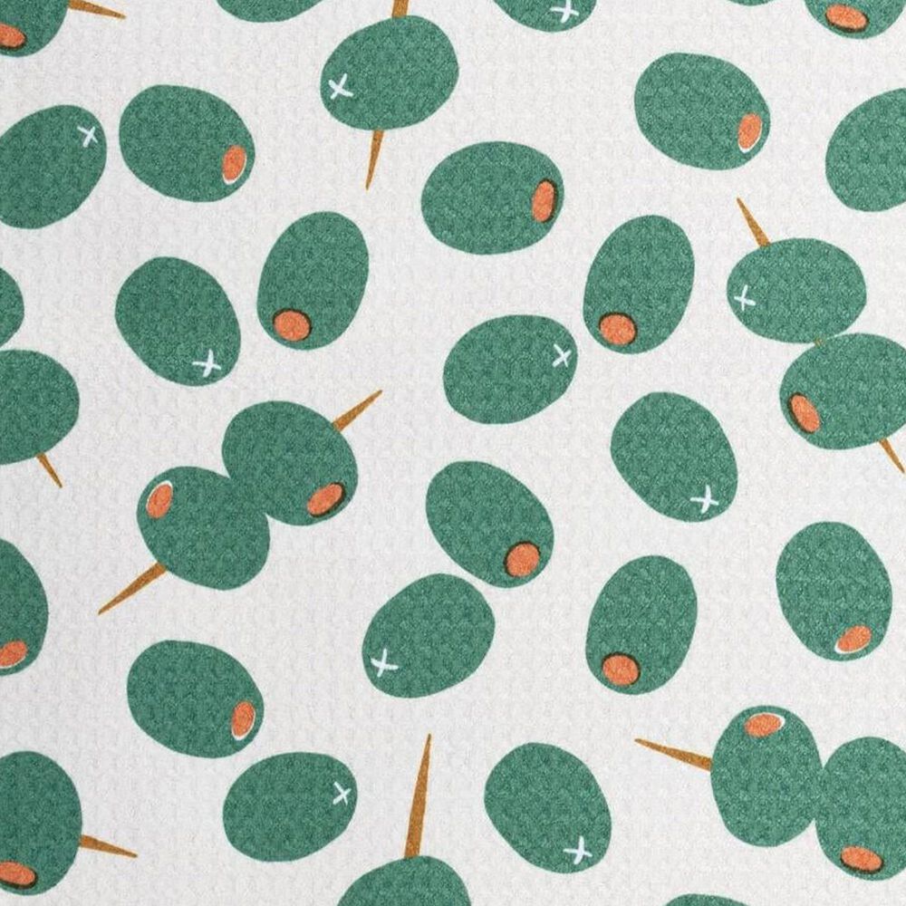 MuKitchen Vibe Dish Cloth in Olive Twist and Orange (Set of 2), , large