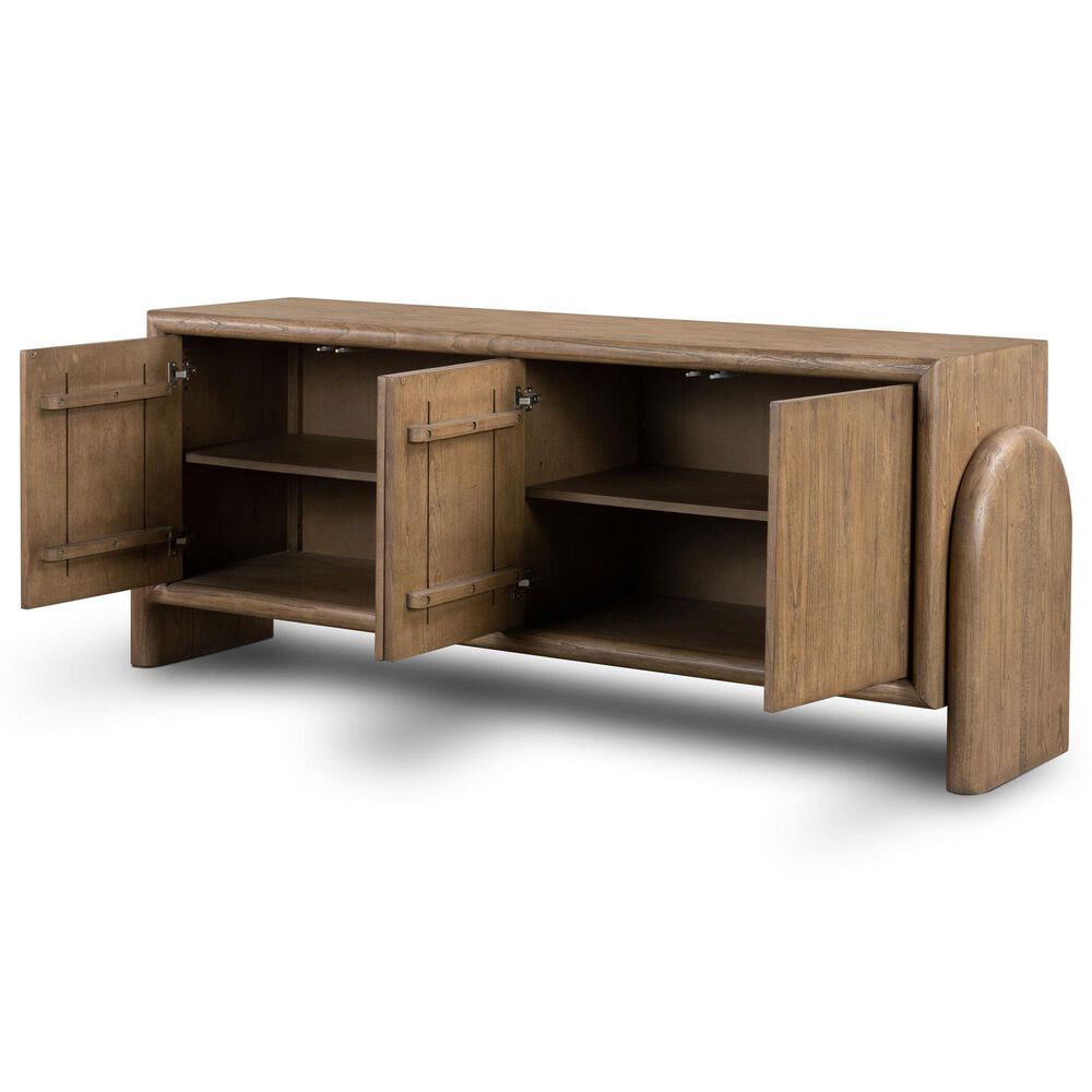 Four Hands Thompson Sorrento 4Door Sideboard in Aged Drift Mindi