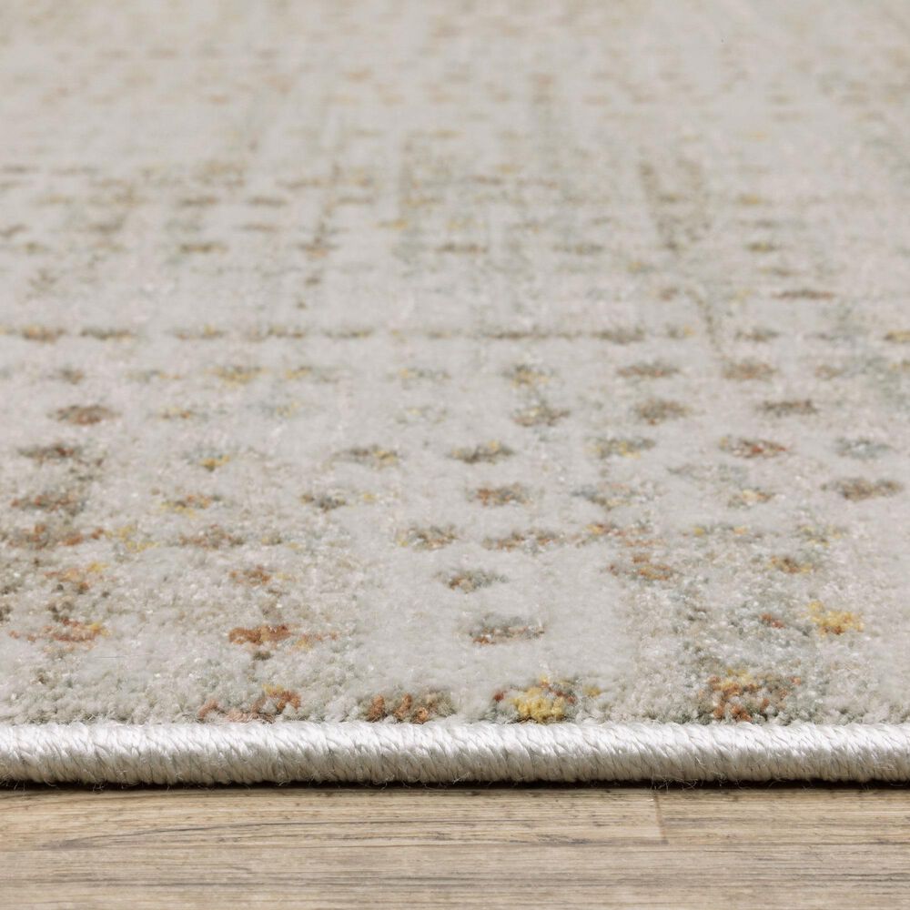 Oriental Weavers Mallory Grey and Gold 7&#39;10&quot; x 10&#39;10&quot; Area Rug, , large