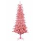 The Gerson Company 7.5" Pre-Lit Tuscany Tinsel Christmas Tree in Pink, , large
