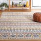 Safavieh Astoria Southwestern 9" x 12" Ivory, Blue and Rust Area Rug, , large