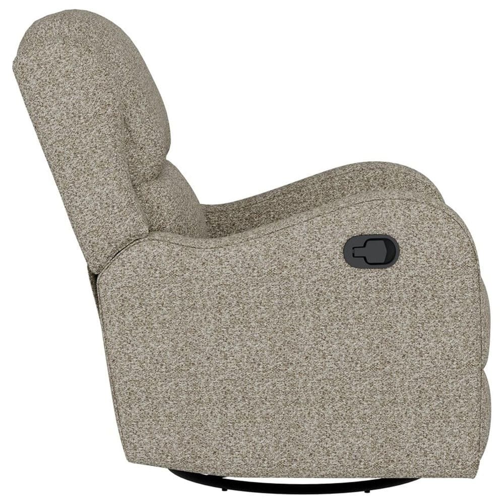 Emerald Home Furnishings Henry Swivel Glider Recliner in Brown, , large