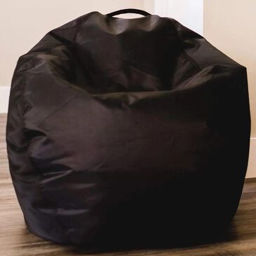 Comfort Research Pear Bean Bag Chair in Black, , large