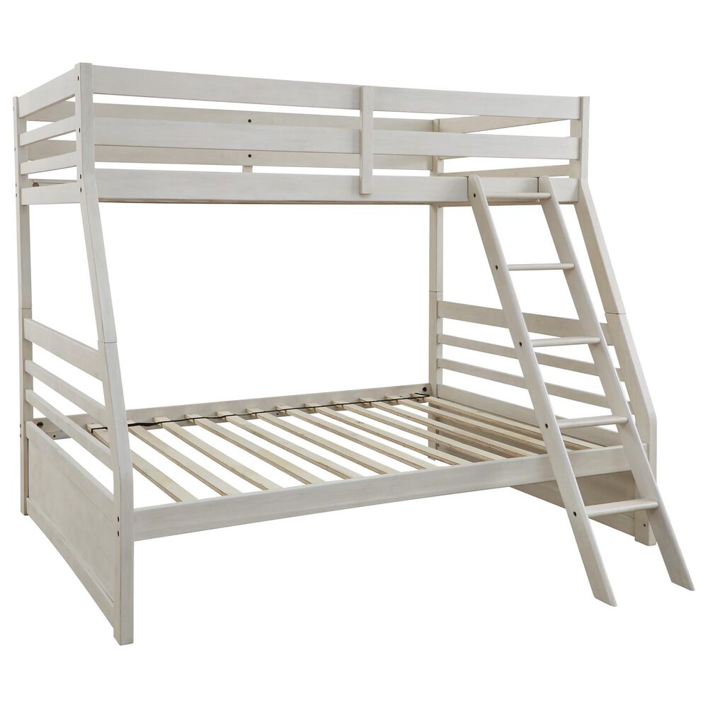 Ashley Robbinsdale Twin over Full Bunk Bed in Antique White, , large