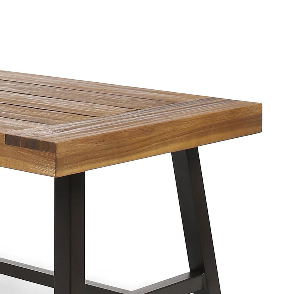 Hearth and Haven Carlisle Patio Coffee Table in Natural, , large
