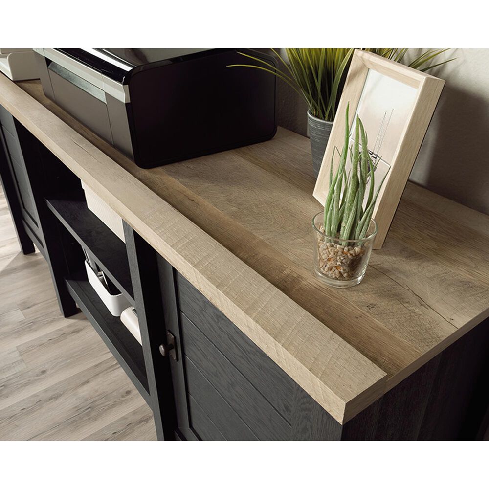 Sauder Cottage Road 59&quot; TV Credenza in Raven Oak and Lintel Oak, , large