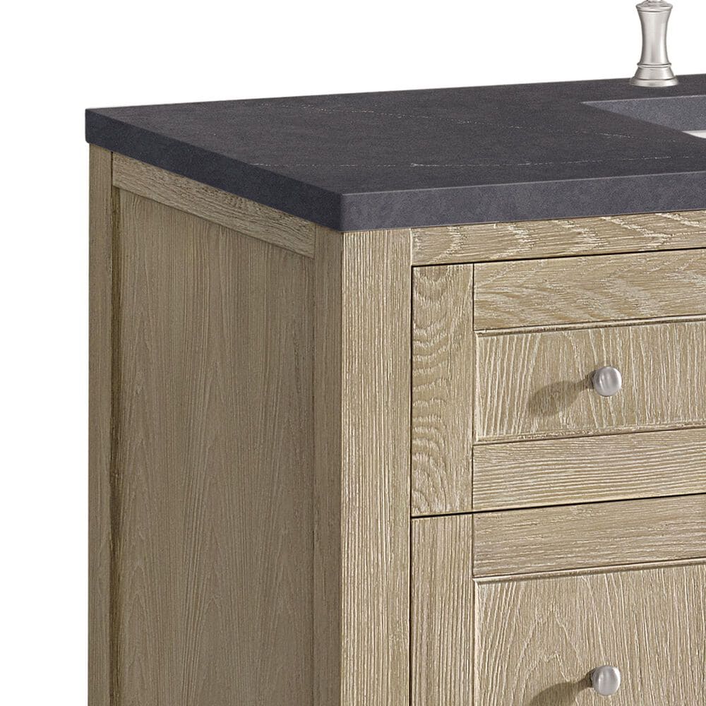 James Martin Vanities Breckenridge 48&quot; Single Vanity in Whitewashed Oak with 3 cm Charcoal Soapstone Quartz Top, , large