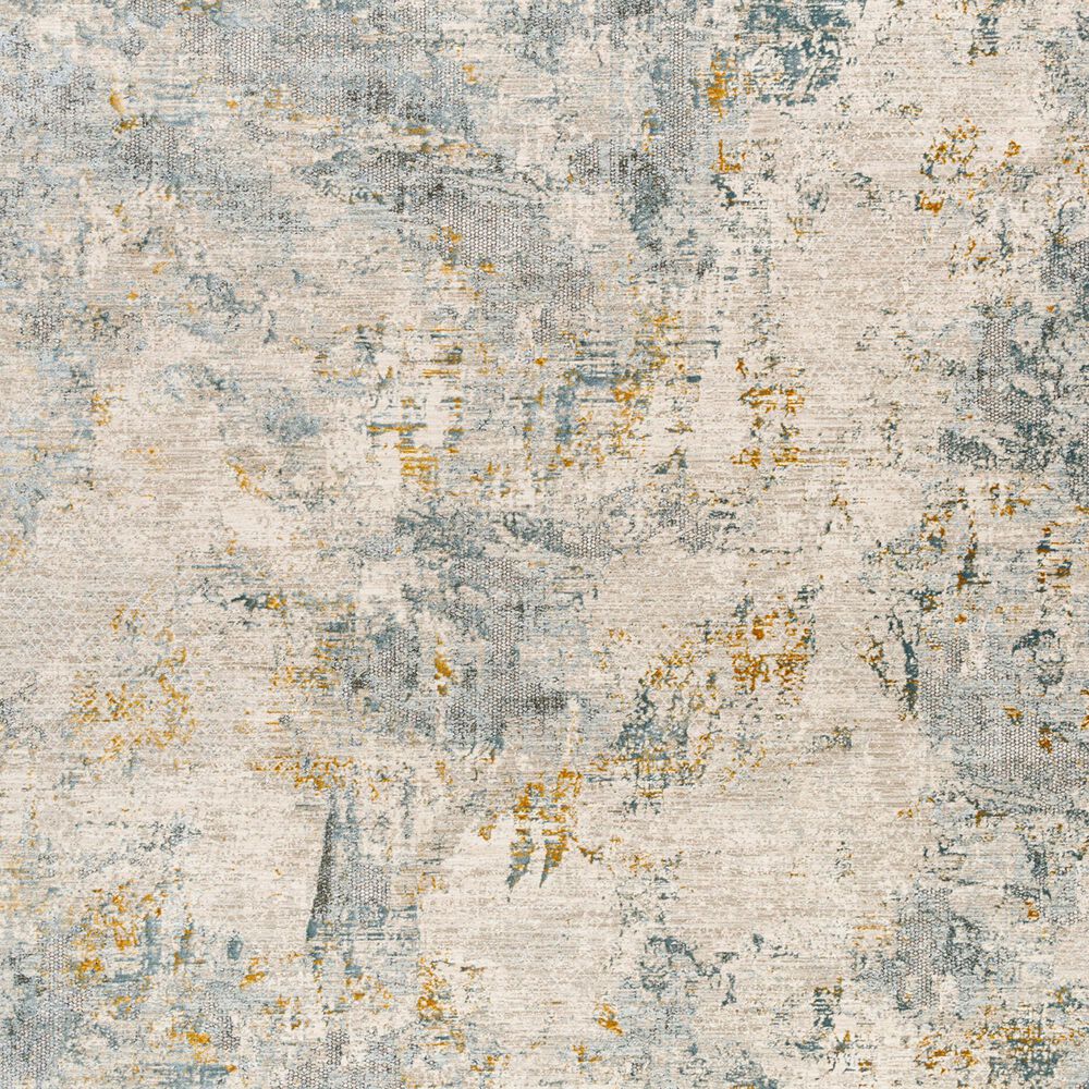 Surya Dresden Taupe, Off-White, Deep Teal, Dusty Sage, Ink Blue, Mustard and Light Gray 2&#39;7&quot; x 10&#39; Runner, , large