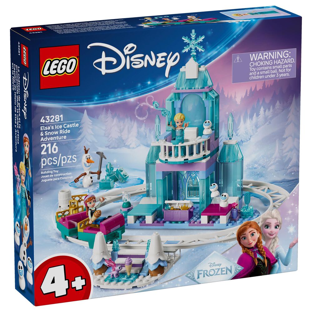 LEGO Disney Elsa's Ice Castle and Snow Ride Adventure Building Set, , large
