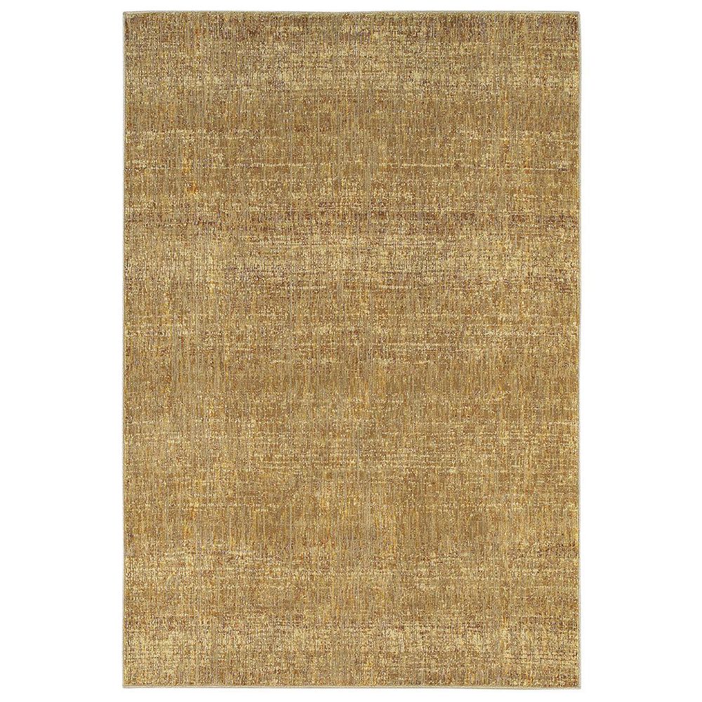 Oriental Weavers Atlas 8033R 1"8" x 3"2" Gold Area Rug, , large
