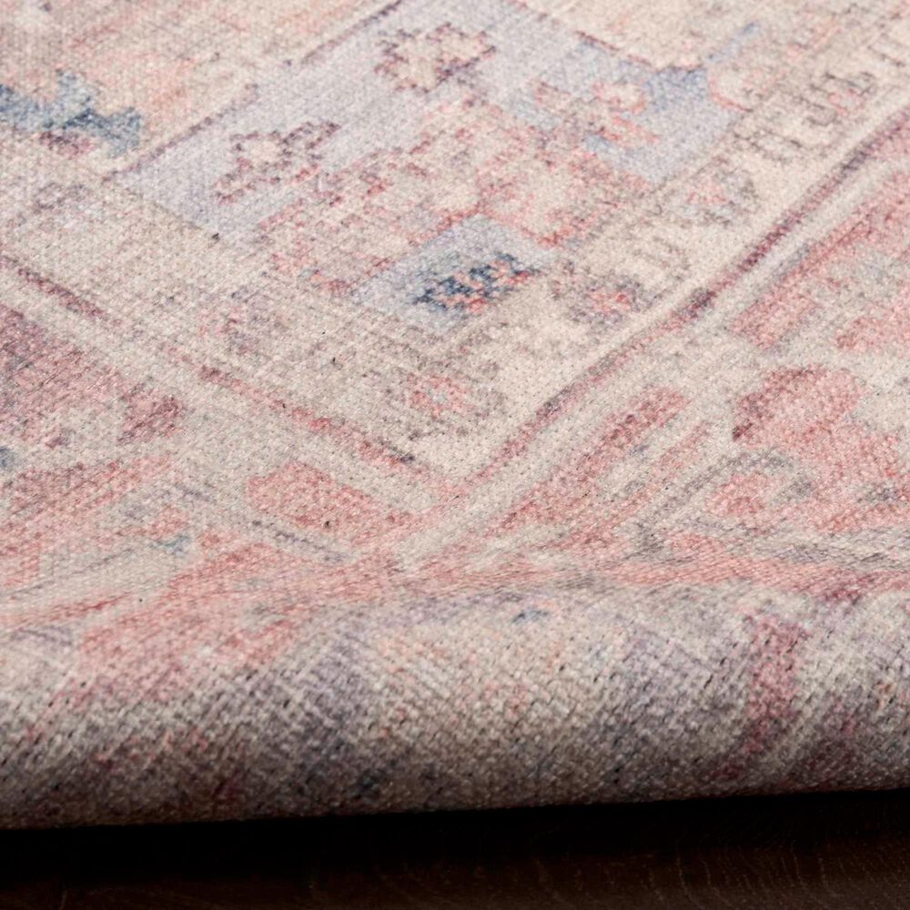 Nourison Vintage Washables Light Blue 5'3" x 7'3" Area Rug, , large