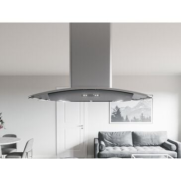 Zephyr Milano 42" Island Range Hood in Stainless Steel, , large