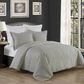 HiEnd Accents Medallion Matelasse 3-Piece Queen Duvet Cover Set in Gray, , large