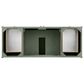 James Martin Vanities Chicago 60" Single Bathroom Vanity in Smokey Celadon with Single Hole 3 cm White Zeus Quartz Top and Rectangular Sink, , large