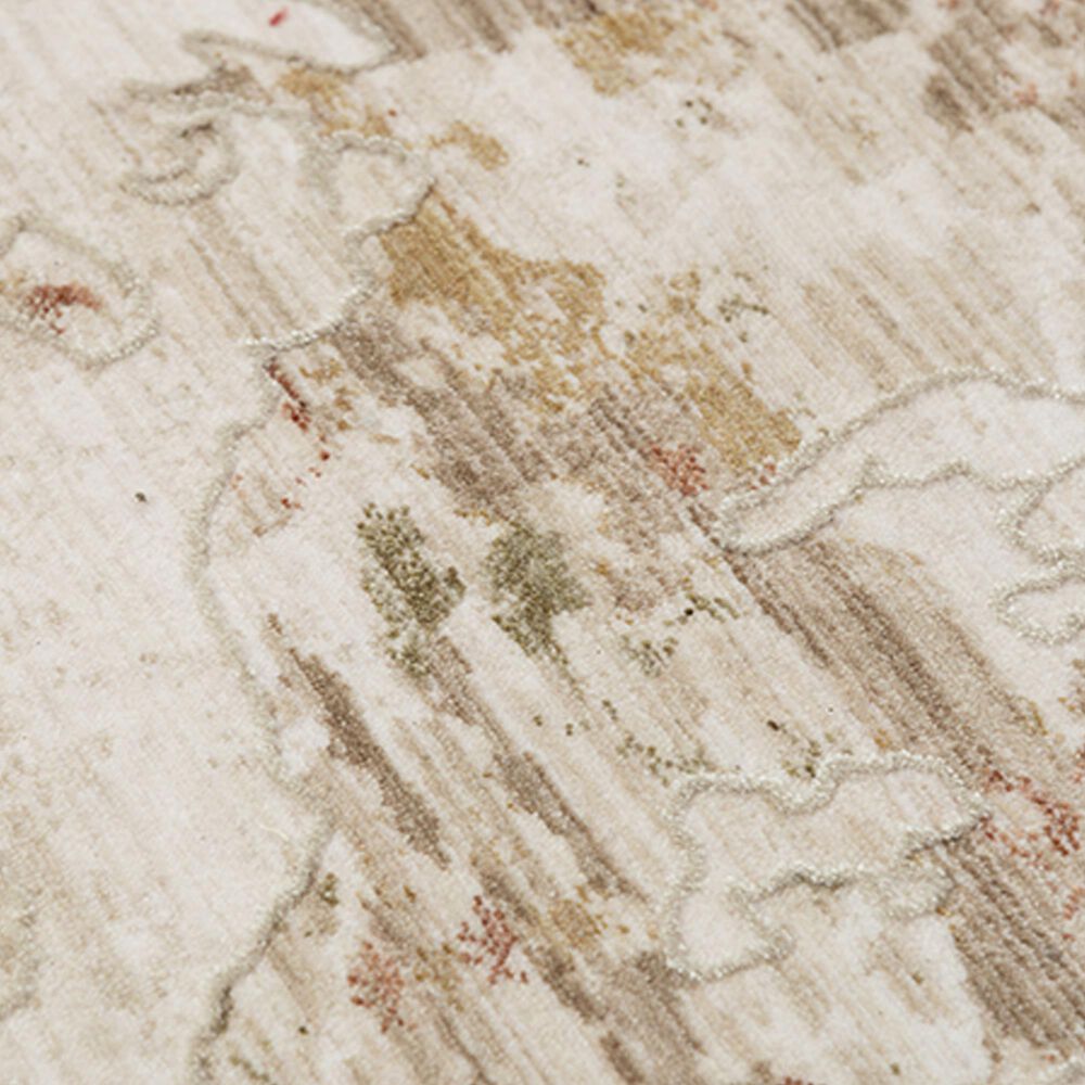 RIZZY Iconic Abstract 3&#39;11&quot; x 5&#39;6&quot; Neutral, Brown and Green Area Rug, , large