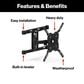 Furrion Aurora 75" Partial-Sun Premier 4K LED - Outdoor Smart TV with Full Motion Mount in Black, , large