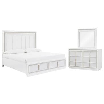 Millenium Chalanna 3-Piece California King Bedroom Set in White Lacquer, , large