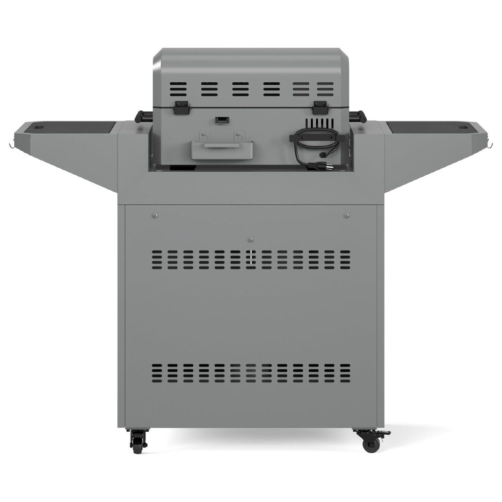 Tytus Emberwood Grill and Prep Cart with Tabletop Pellet Grill in Gunmetal Gray, , large