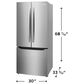 Frigidaire Gallery 20.0 Cu. Ft. Standard-Depth French Door Refrigerator in Stainless Steel, , large