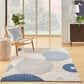 Nourison Aloha ALH29 5"3" x 7"5" Blue and Grey Indoor/Outdoor Area Rug, , large