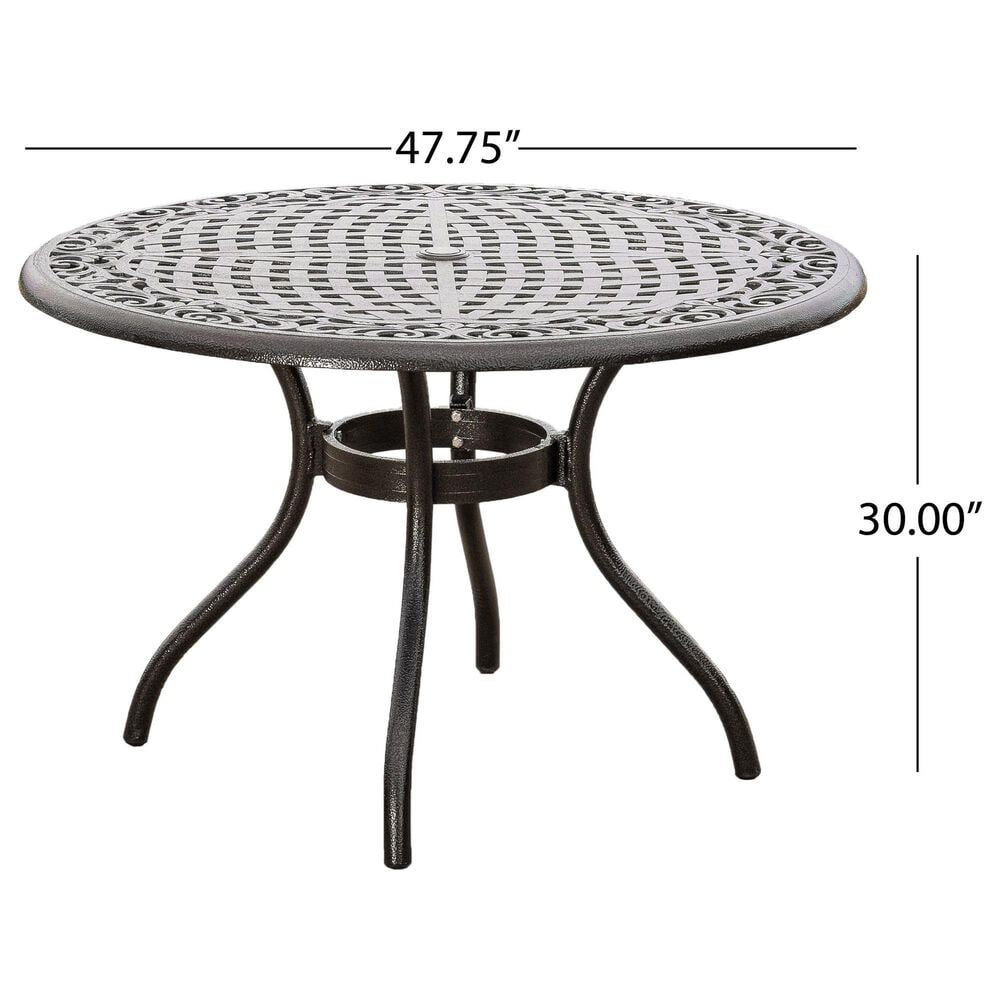 Hearth and Haven Chachere 5-Piece Outdoor Dining Set in Bronze, , large
