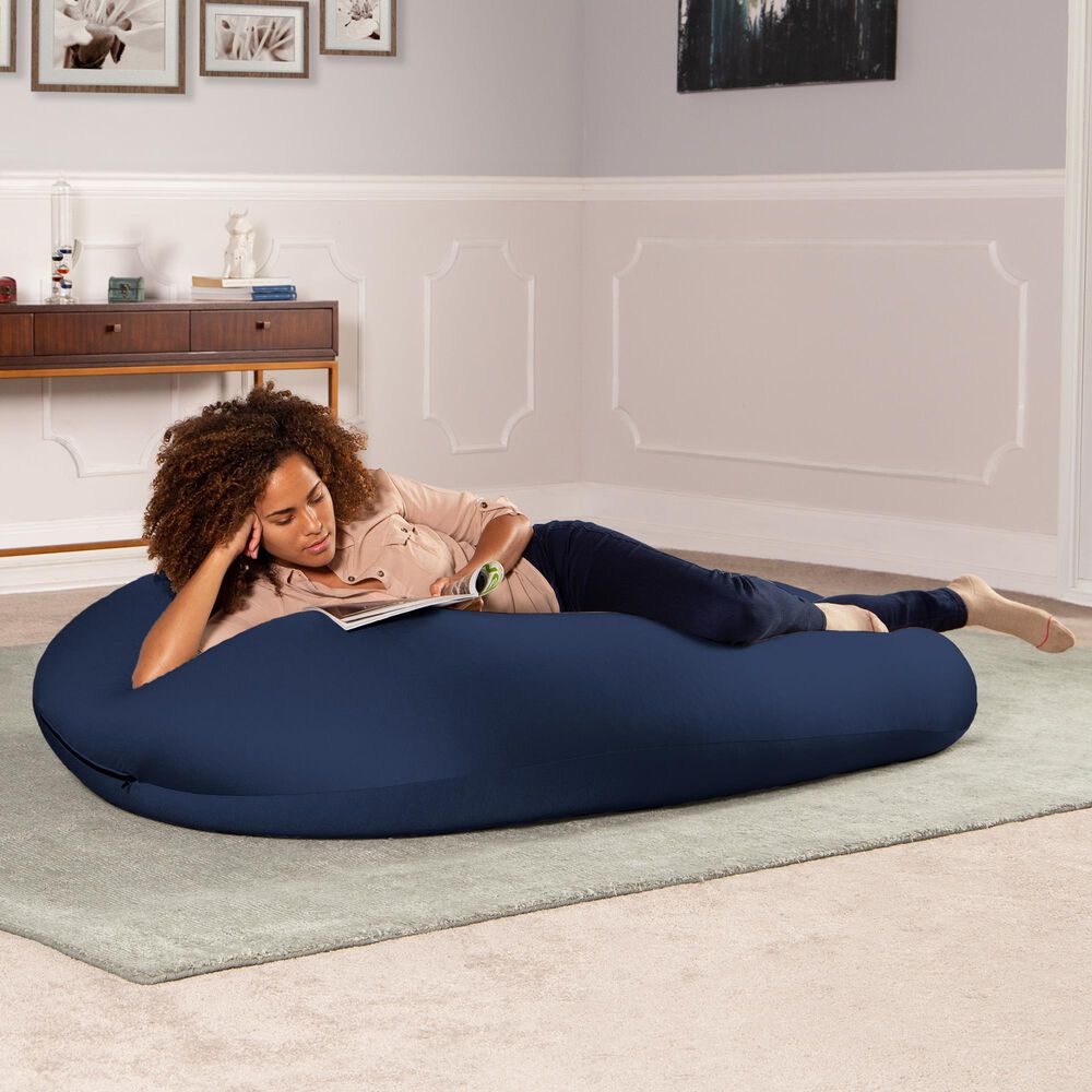 Jaxx Nimbus Large Bean Bag Chair in Navy, , large