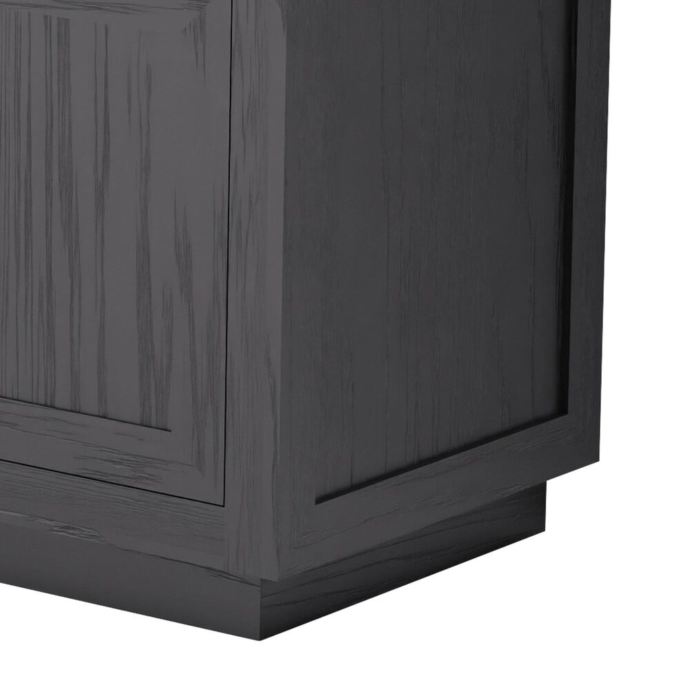 Lexora Home Abbey 84" Double Bathroom Vanity in Black Oak with 2 cm White Quartz Top and Rectangular Sinks, , large